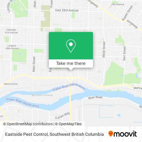 Eastside Pest Control map