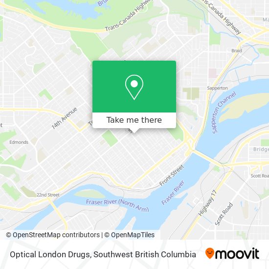 Optical London Drugs map