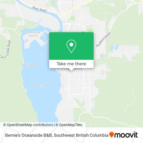 Bernie's Oceanside B&B map