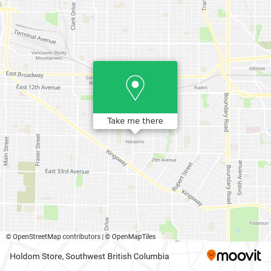 Holdom Store map