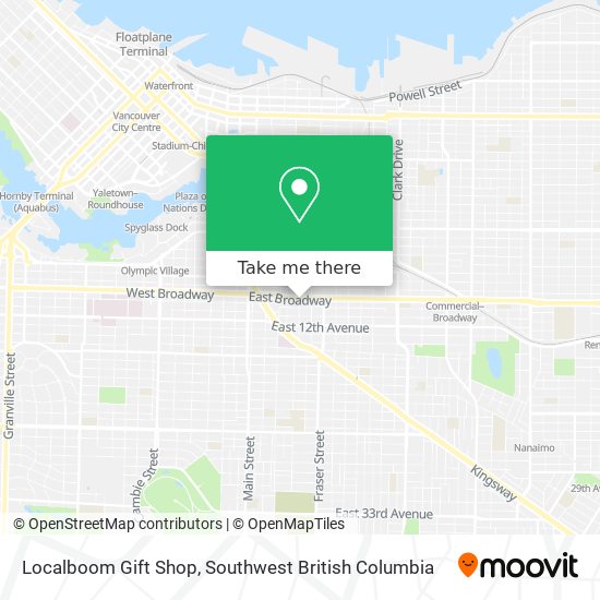 Localboom Gift Shop map