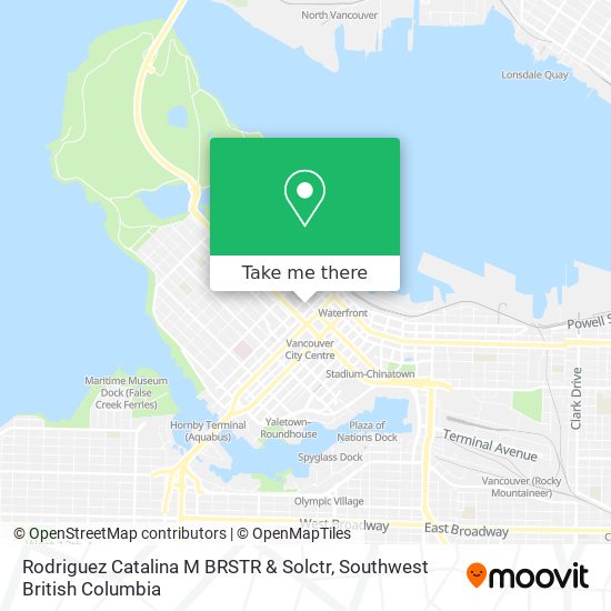 Rodriguez Catalina M BRSTR & Solctr map