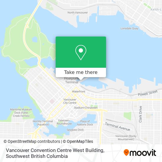 Vancouver Convention Centre West Building map