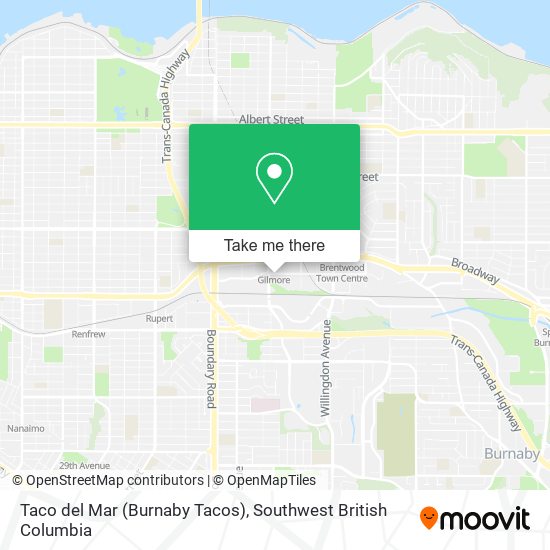 Taco del Mar (Burnaby Tacos) plan