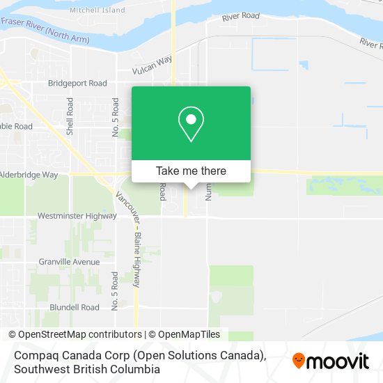 Compaq Canada Corp (Open Solutions Canada) map