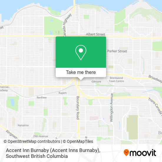 Accent Inn Burnaby (Accent Inns Burnaby) plan