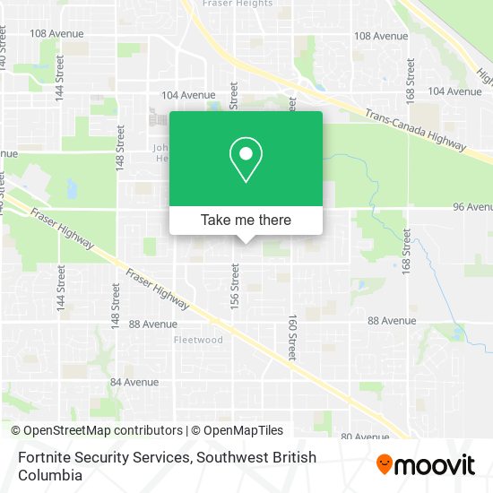 Fortnite Security Services map