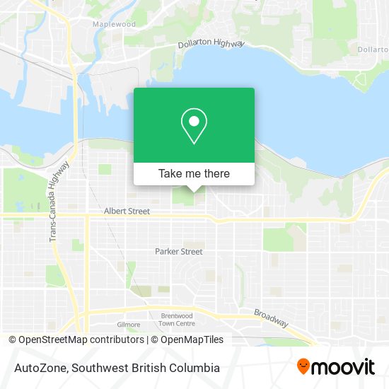 AutoZone map