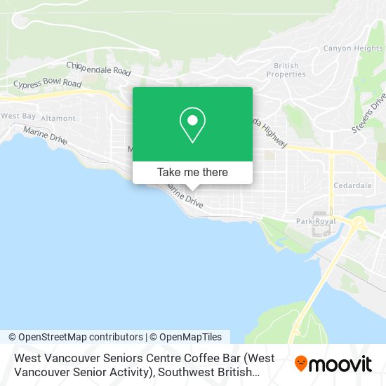 West Vancouver Seniors Centre Coffee Bar (West Vancouver Senior Activity) map