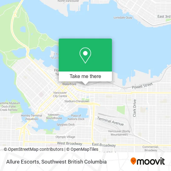 Allure Escorts map