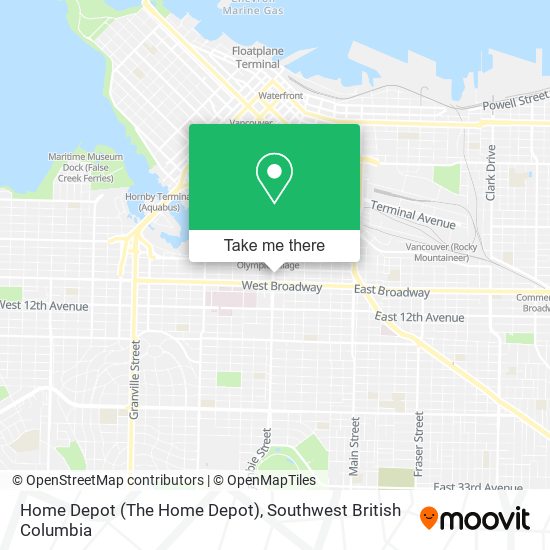 Home Depot (The Home Depot) map
