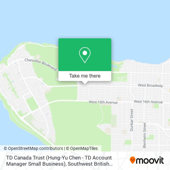 TD Canada Trust (Hung-Yu Chen - TD Account Manager Small Business) map