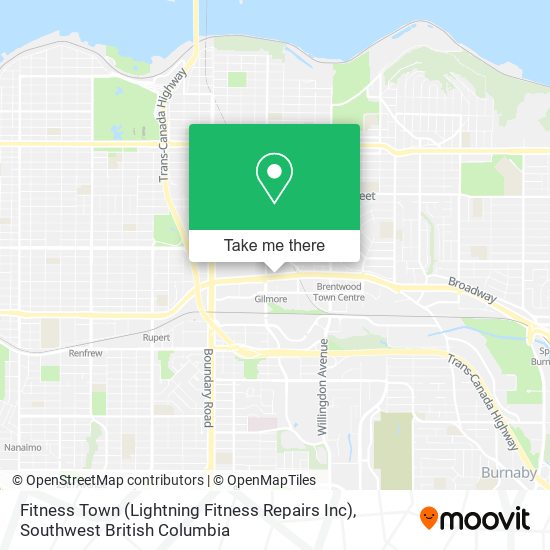 Fitness Town (Lightning Fitness Repairs Inc) map