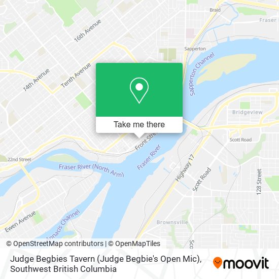 Judge Begbies Tavern (Judge Begbie's Open Mic) plan