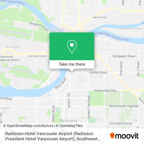 Radisson Hotel Vancouver Airport plan