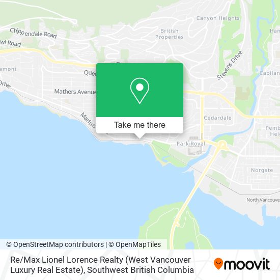 Re / Max Lionel Lorence Realty (West Vancouver Luxury Real Estate) map