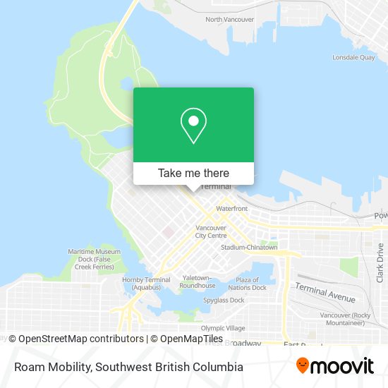 Roam Mobility map