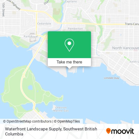 Waterfront Landscape Supply map