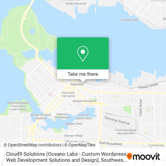 Cloud9 Solutions (Oceano Labs - Custom Wordpress Web Development Solutions and Design) map