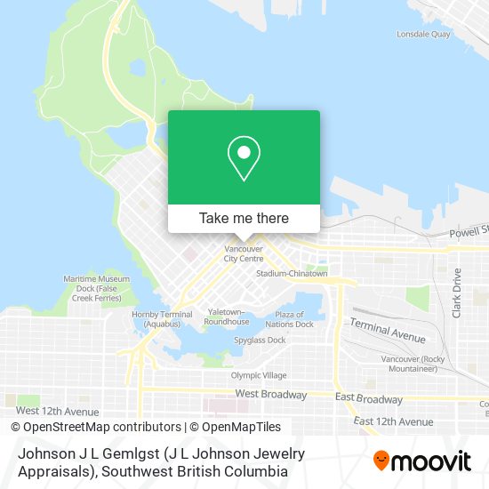 Johnson J L Gemlgst (J L Johnson Jewelry Appraisals) map