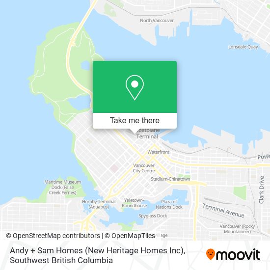 Andy + Sam Homes (New Heritage Homes Inc) map