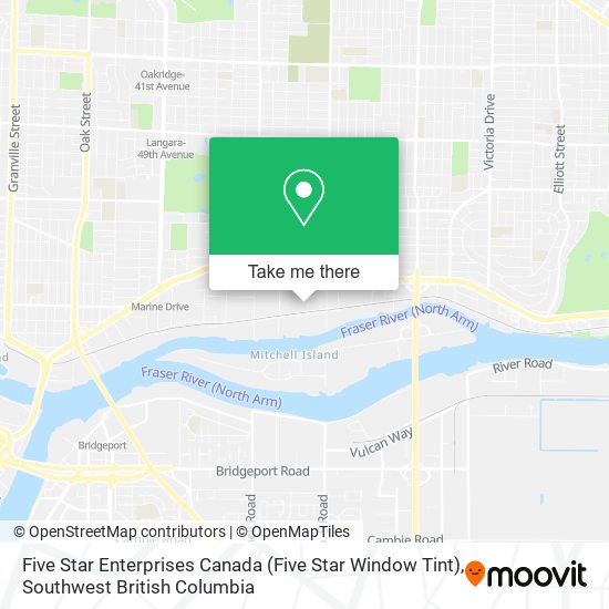 Five Star Enterprises Canada (Five Star Window Tint) map