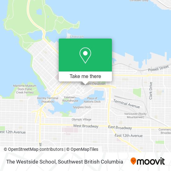 The Westside School map