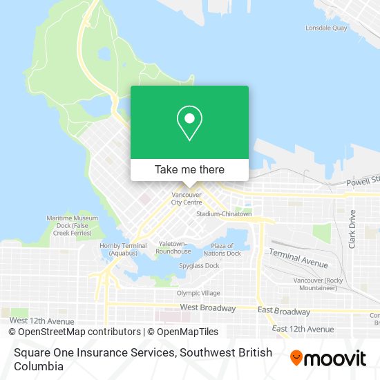 Square One Insurance Services map