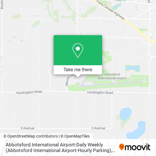 Abbotsford International Airport-Daily Weekly (Abbotsford International Airport-Hourly Parking) map