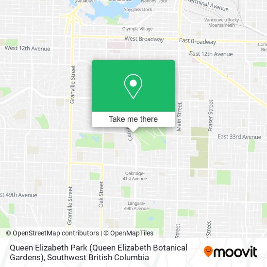 Queen Elizabeth Park (Queen Elizabeth Botanical Gardens) map