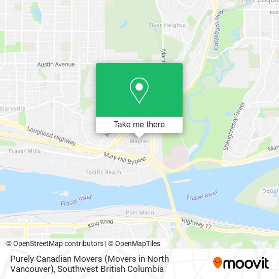 Purely Canadian Movers (Movers in North Vancouver) map