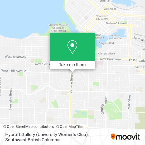 Hycroft Gallery (University Women's Club) plan