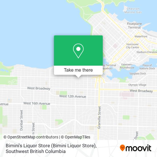 Bimini's Liquor Store map