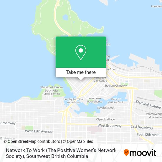 Network To Work (The Positive Women's Network Society) map