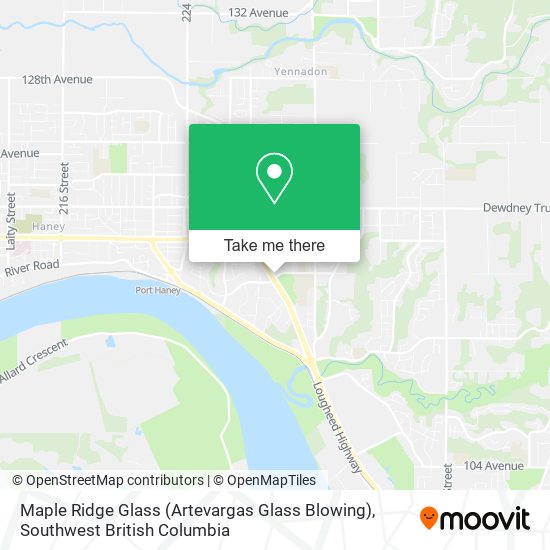 Maple Ridge Glass (Artevargas Glass Blowing) map