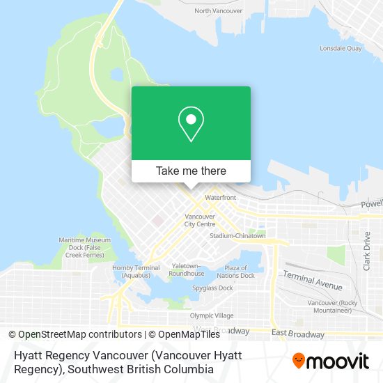 Hyatt Regency Vancouver plan