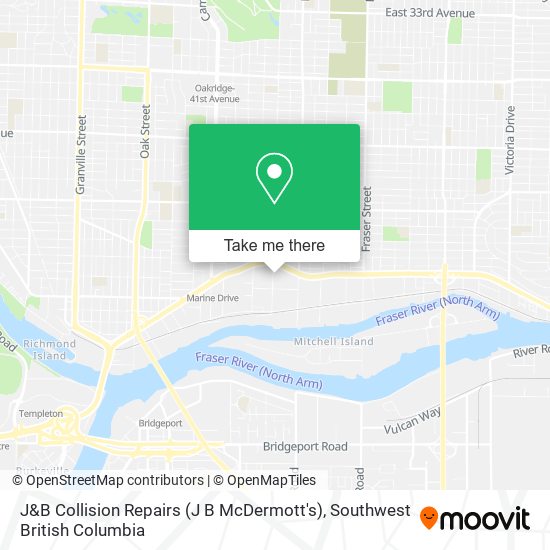 J&B Collision Repairs (J B McDermott's) map