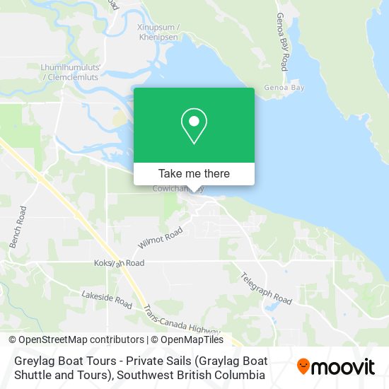 Greylag Boat Tours - Private Sails (Graylag Boat Shuttle and Tours) map