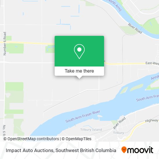 Impact Auto Auctions map