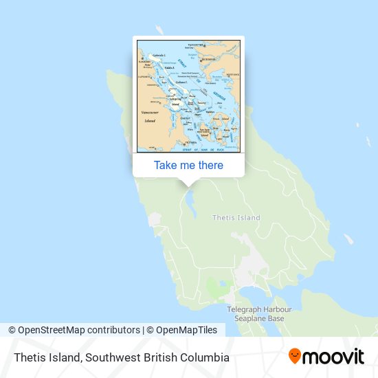 Thetis Island map