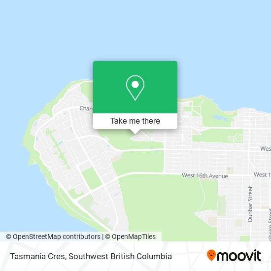 Tasmania Cres map