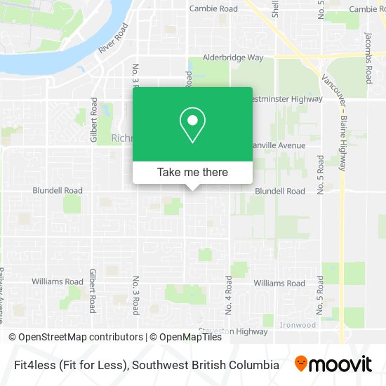 Fit4less (Fit for Less) map