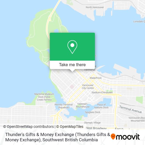 Thunder's Gifts & Money Exchange (Thunders Gifts & Money Exchange) map