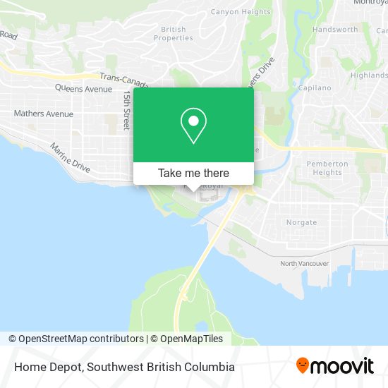 Home Depot map