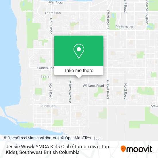 Jessie Wowk YMCA Kids Club (Tomorrow's Top Kids) map