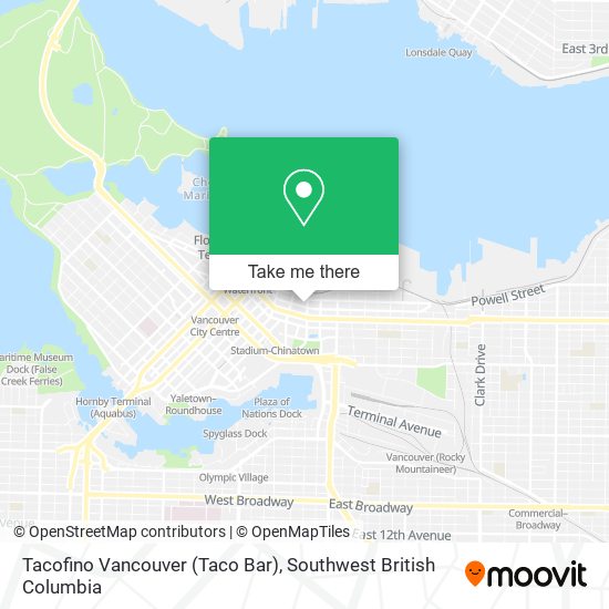 Tacofino Vancouver (Taco Bar) map