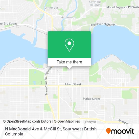 N MacDonald Ave & McGill St plan