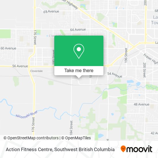 Action Fitness Centre map