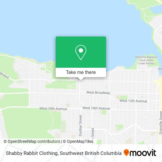 Shabby Rabbit Clothing map