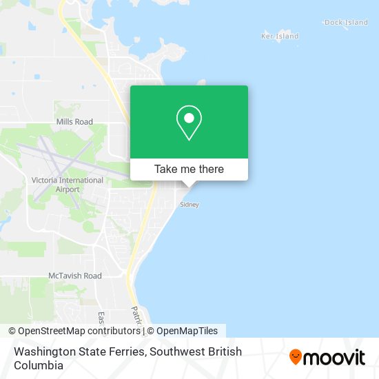 Washington State Ferries map